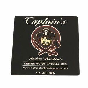 Captain’s Auction Warehouse Sticker New